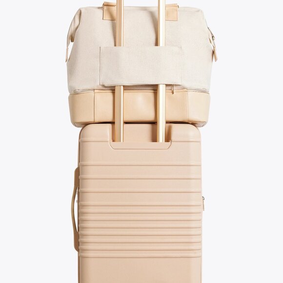 NEW BEIS The Mini Weekend Bag in Beige TRAVEL CARRY ON - Picture 3 of 7